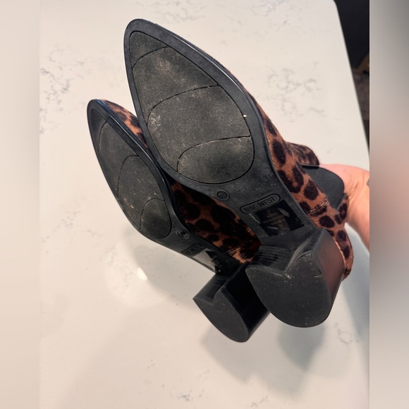 Nine West leopard print slip on booties - Picture 6 of 7
